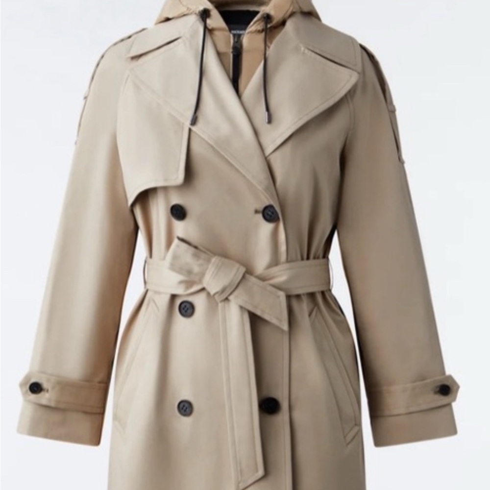 Mackage Beige Double-Breasted Trench Coat - NEVER WORN!!